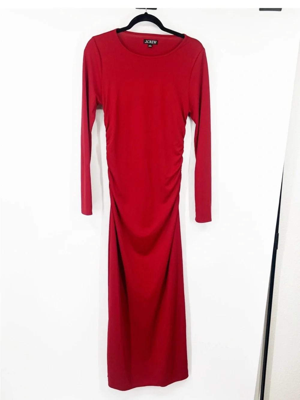 J. Crew Long Sleeve Jersey Crepe Maxi Dress